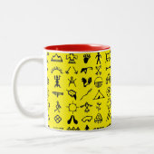 Native American Afbeelding Symbols Coffee Mok (Links)