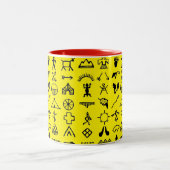Native American Afbeelding Symbols Coffee Mok (Center)