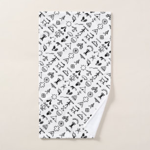 Native American Afbeelding Symbols Handdoek