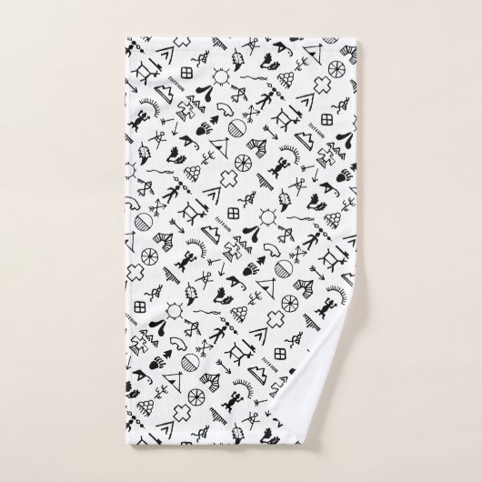 Native American Afbeelding Symbols Handdoek (Handdoek)