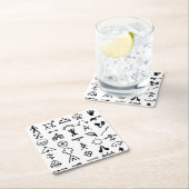 Native American Afbeelding Symbols Kartonnen Onderzetters (Insitu)