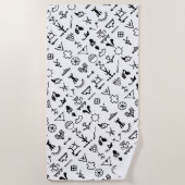 Native American Afbeelding Symbols Strandlaken (Voorkant)