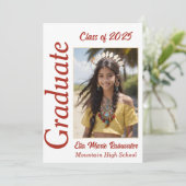 Native American Afstuderen Open House Invitation Kaart (Staand voorkant)