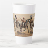 Native American (AI gemaakt) Latte Mok (Voorkant)