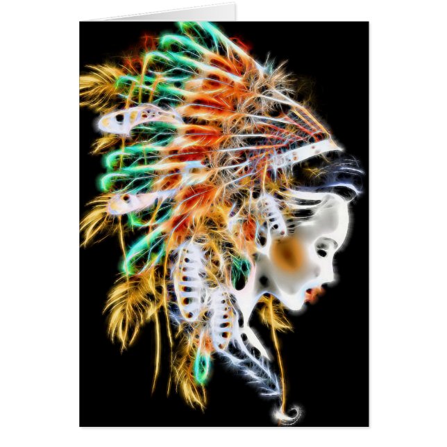 Native American All Occasion Kaart met Indische Pr (Voorkant)