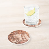 Native American Ancient Astronauts Petroglyph Zandsteen Onderzetter (Zijkant)