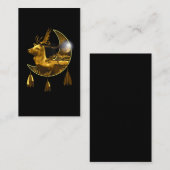 Native American Animal Natuur Crescent Deer Visitekaartje (Voorkant / Achterkant)