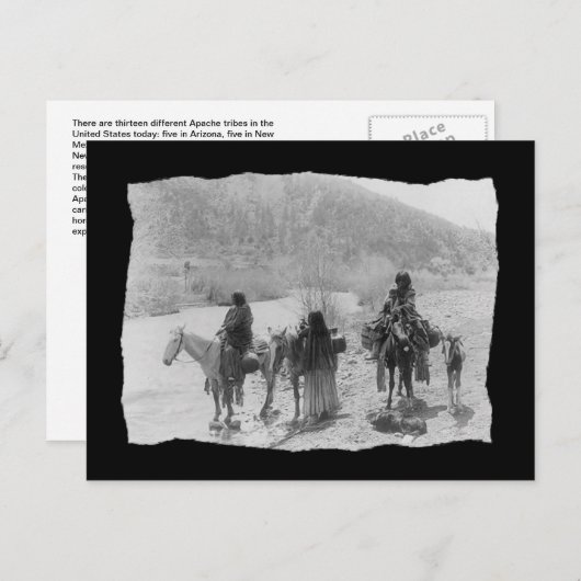  Native American Apache Briefkaart (Voorkant / Achterkant)