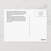  Native American Apache Briefkaart (Achterkant)