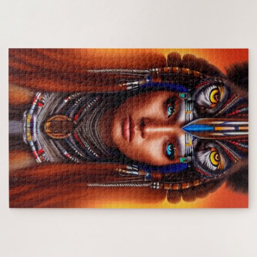 Native American Apache Puzzle Legpuzzel (Horizontaal)