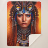 Native American Apache Sherpa Deken (Voorkant)