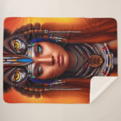 Native American Apache Sherpa Deken (Voorkant (horizontaal))