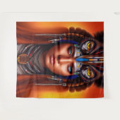 Native American Apache Tapestry Wandkleed (Voorkant (horizontaal))