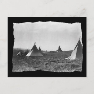 Native American Apache Tipis Briefkaart