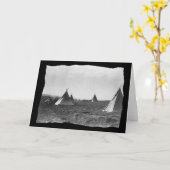 Native American Apache Tipis Kaart (Gele Bloem)