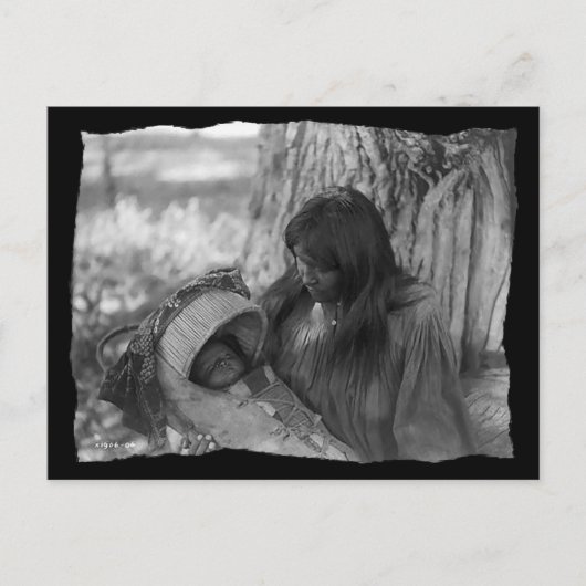  Native American Apache Woman Aankondigingskaart (Voorkant)