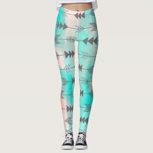 Native American Arrow Pattern Leggings (Voorkant)