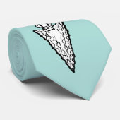 Native American Arrow Turquoise Stropdas (Opgerold)