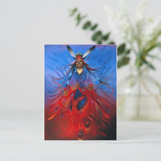 Native American Art Briefkaart (Staand voorkant)
