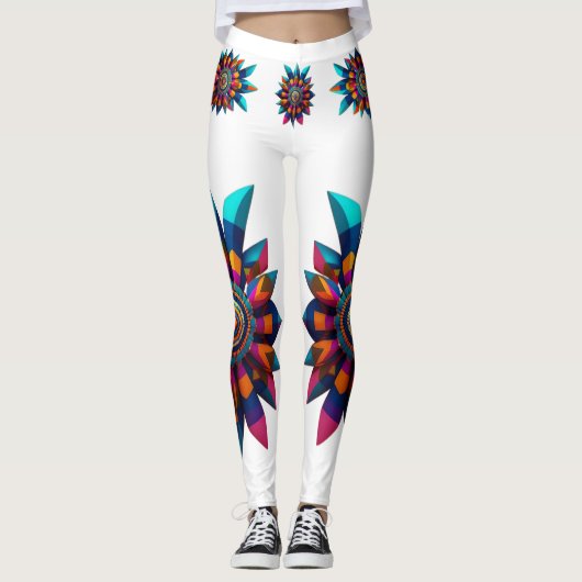 Native American Art Design All-Over-Print Leggings (Voorkant)