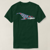 Native American Art Humpback Whale Pacific Northwe T-shirt (Design voorkant)