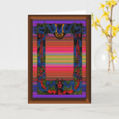 Native American Art Wenskaart Kaart (Gele Bloem)