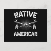 Native American Axe Retro Chief Briefkaart (Voorkant)