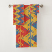 Native American Aztec Pattern Bad Handdoek (Insitu)