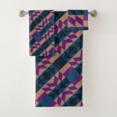 Native American Aztec Pattern Bad Handdoek (Insitu)