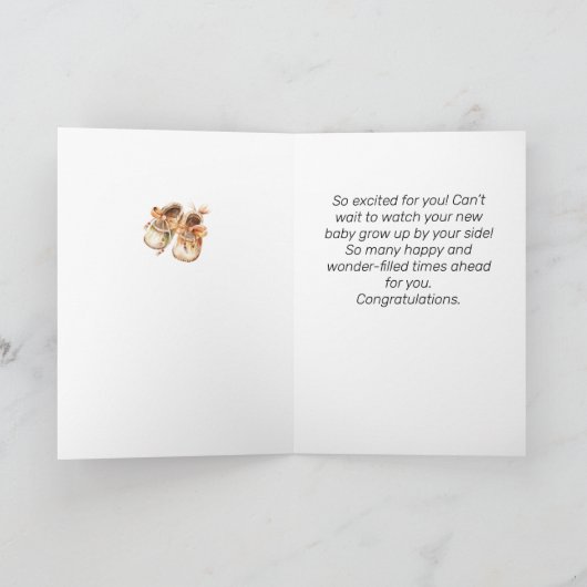 Native American Baby Gefeliciteerd Kaart (Binnen)