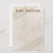 Native American Baby shower Invitation Kaart (Achterkant)