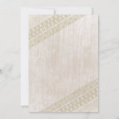 Native American Baby shower Invitation Kaart (Achterkant)