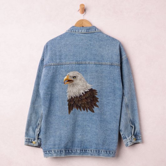 Native American Bald Eagle Denim jas voor dames Jacket (Hangar)