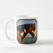 Native American Bay Pinto War Horse Koffiemok (Links)
