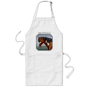 Native American Bay Pinto War Horse Lang Schort