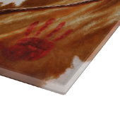 Native American Bay Pinto War Horse Snijplank (Hoek)