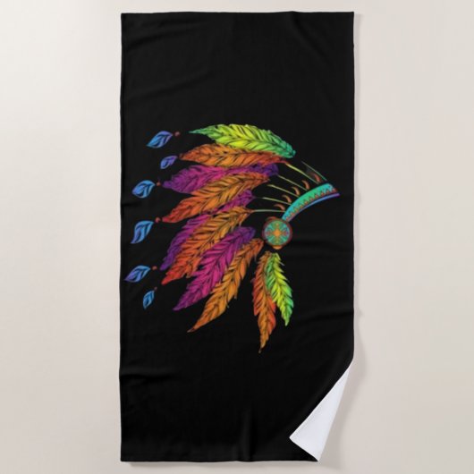 Native American Beach Towel Strandlaken (Voorkant)