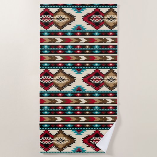 Native American Beach Towel Strandlaken (Voorkant)