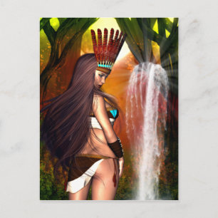 Native American Beauty Briefkaart