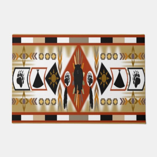 Native American Beer Clan Deurmat (Voorkant)