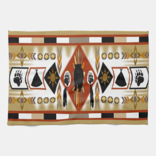 Native American Beer Clan Kitchen Towels Theedoek