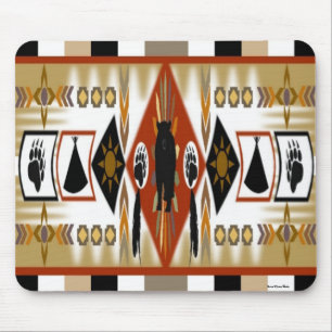 Native American Beer Clan Mousepad Muismat