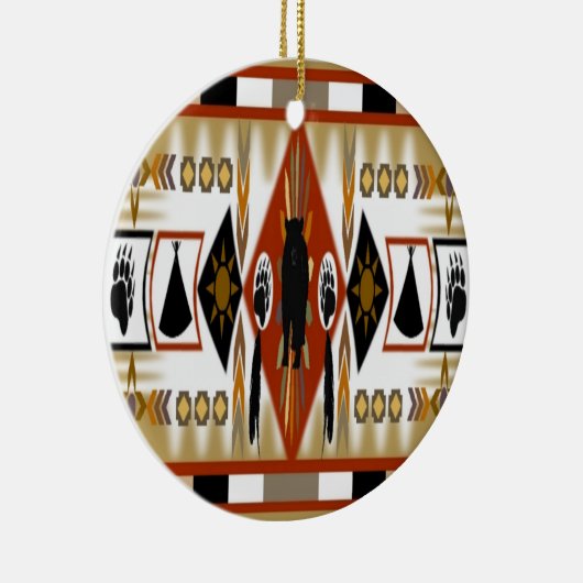 Native American Beer Clan Ornament (Rechts)