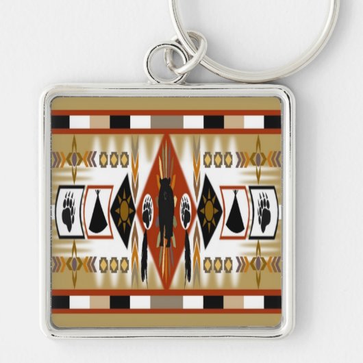 Native American Beer Clan Sleutelhanger (Voorkant)