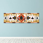 Native American Beer Clan Stretched Canvas Print (Insitu (Houten vloer))