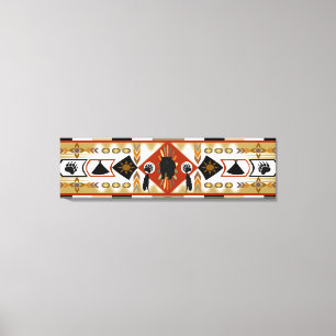 Native American Beer Clan Stretched Canvas Print