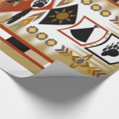 Native American Beer Clan Wrapping Paper Cadeaupapier (Hoek)