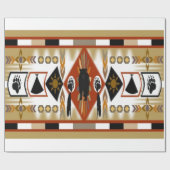 Native American Beer Clan Wrapping Paper Cadeaupapier (Vlak)