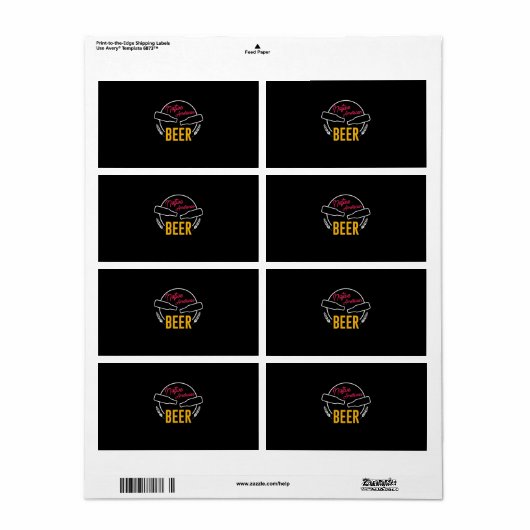 Native American Beer Etiket (Full Sheet)