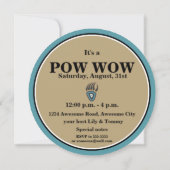 Native American Beer Paw Invitation Kaart (Achterkant)